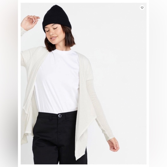 NWT Volcom On The Go Wrap Cardigan - Picture 2 of 4